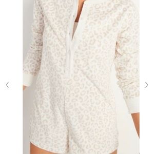 Fleece Cheetah Romper